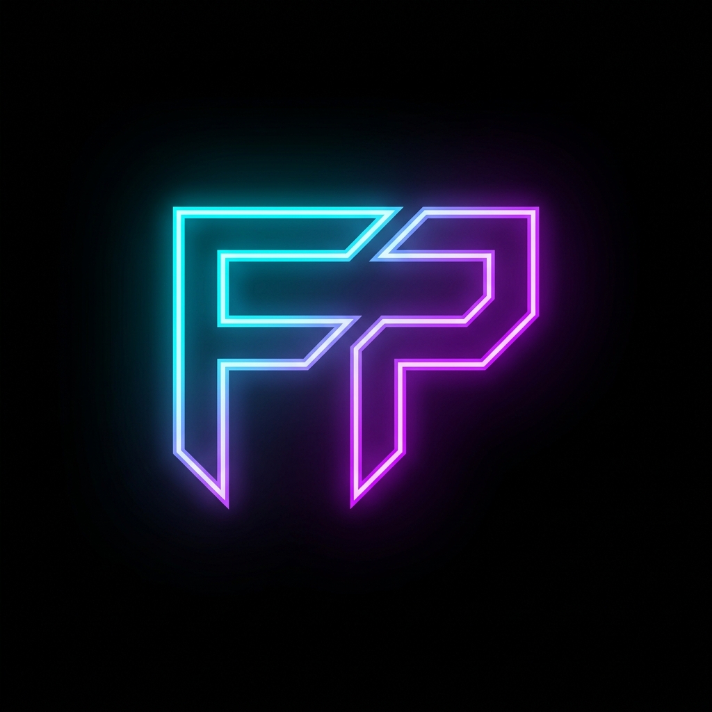 Futuristic Cyberpunk Monogram Logo